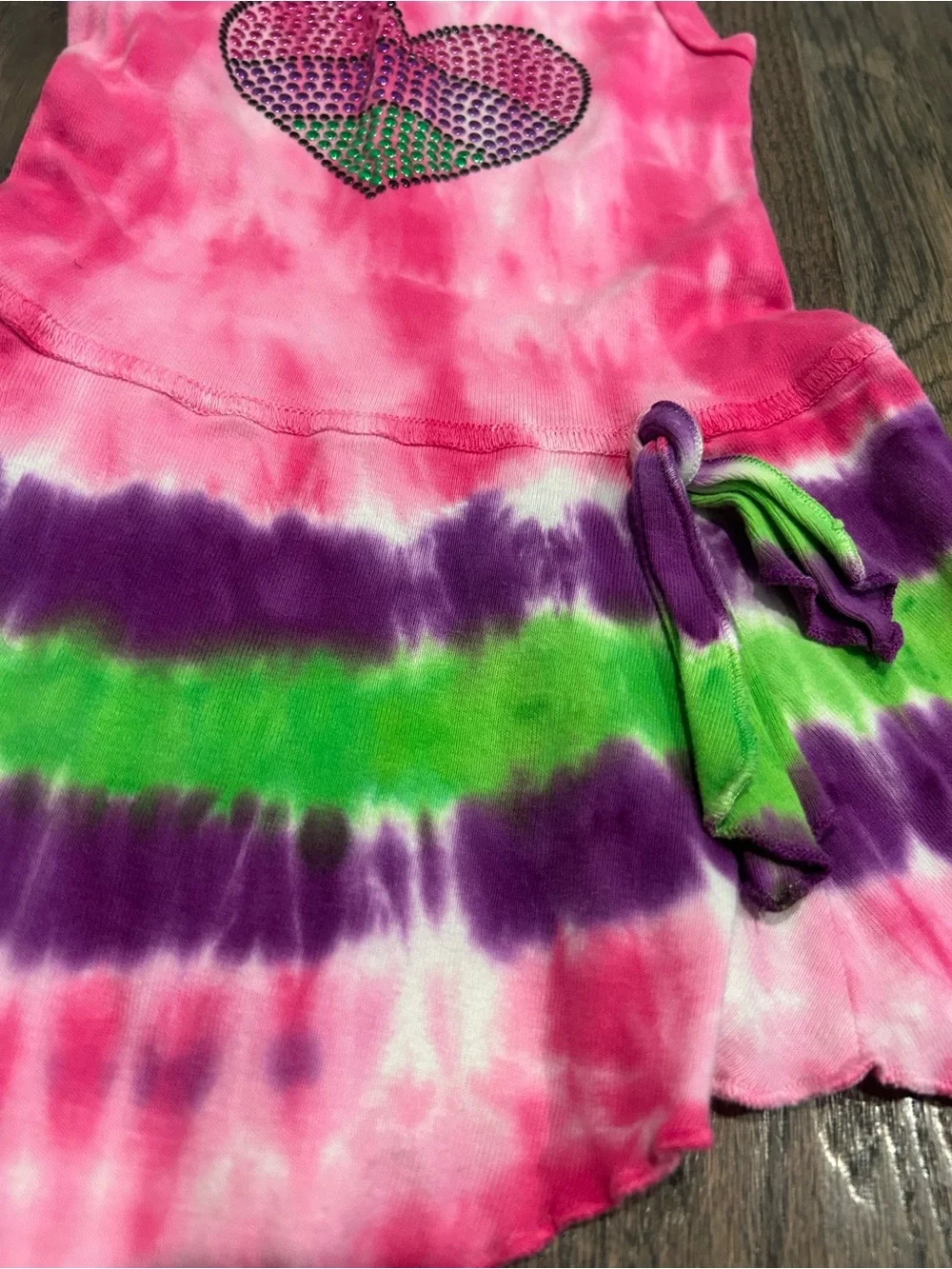Girls Boutique Tie-Dye Heart Tank Dress - Size XS (4T)